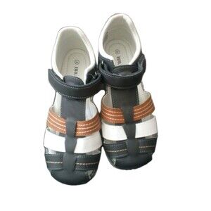 Bruno Marc Girl's Sandals Outdoor Indoor Closed Toe Sz 2   Black Brown And White